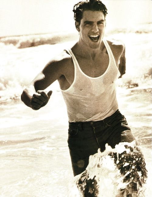 Tom Cruise photographed by Herb Ritts for L'Uomo Vogue, October 1993.