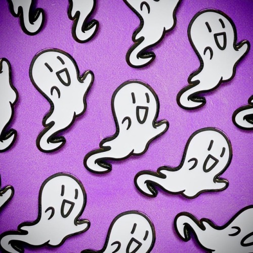 Happy Halloween new glow in the dark, baby ghost pins available @lumicompanyGhosts freak me out, b