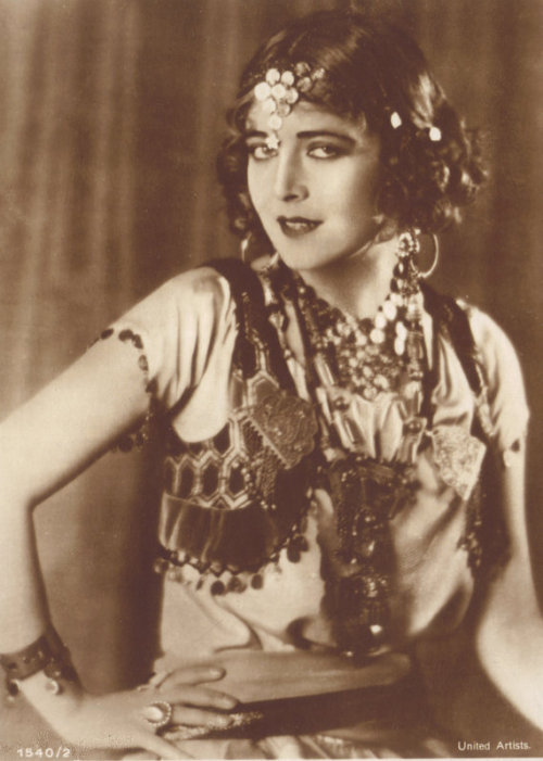 Vilma Banky, 1920s Silent Film Star, as Yasmin the Dancing Girl, 1927
