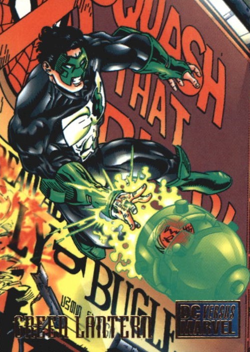 comicbooktradingcards:Marvel vs DC - Series 1 (1995)#22 Green Lantern