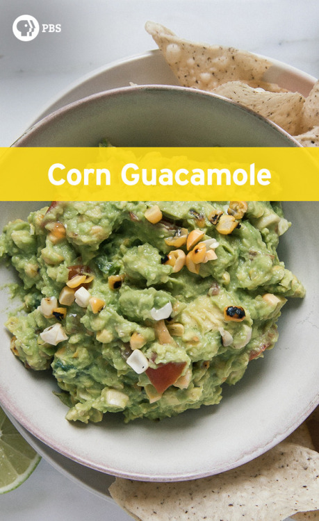 Blistered Corn Guacamole from PBS Food