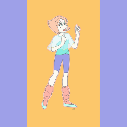 Simple Pearl drawing from today. I always loved young Pearl’s slouch socks. <3