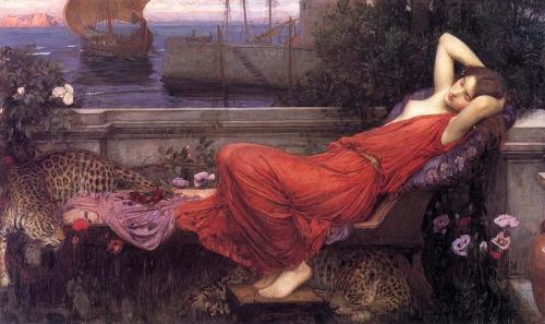 artist-waterhouse: Ariadne, 1898, John William Waterhouse Medium: oil,canvas