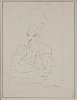 Jean Cocteau (French, 1889-1963), Le Cuisinier de Montargis, 1938. Ink on paper, 25 x 19 cm.