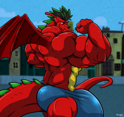 rackunwolf:  Jake the american dragonpic done as my special patreon