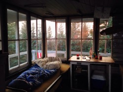 theoregonscout:  A home away from home. Inside Devil’s Point Lookout. 