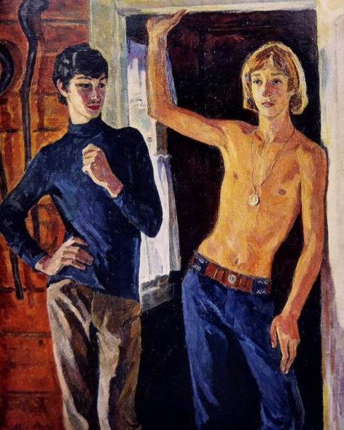 alanspazzaliartist:  Twinks were the most valuable resource of the Soviet Union. “Teenage Friends,” 1974, Irina Shevandronova