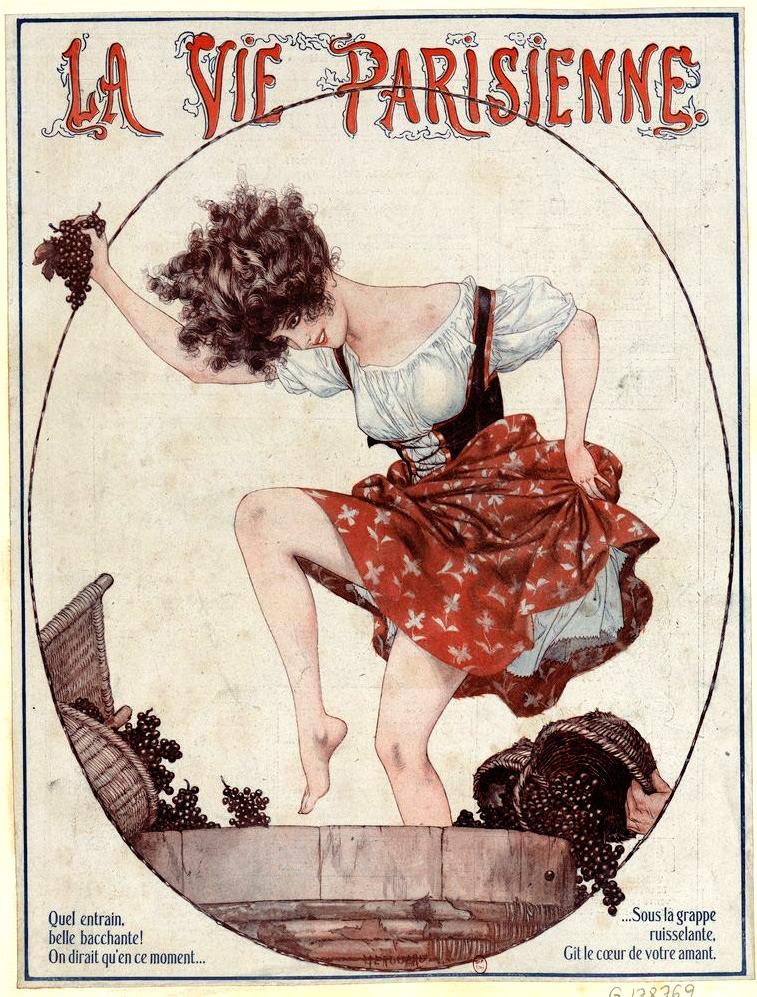 Chéri Hérouard (1881-1961), ‘Quel entrain, belle bacchante’ (What a lovely Bacchante), “La Vie Parisienne”, 1922
Source