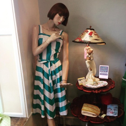 Early 80&rsquo;s striped sundress. #1980s #vintagesundress #pollysuesvintageshop