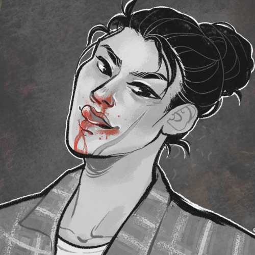 memaidraws:memailikesnukacola:HELLO??? @ashenagrey did a solid and drew my boy, Lee!! LOOK AT THIS!!