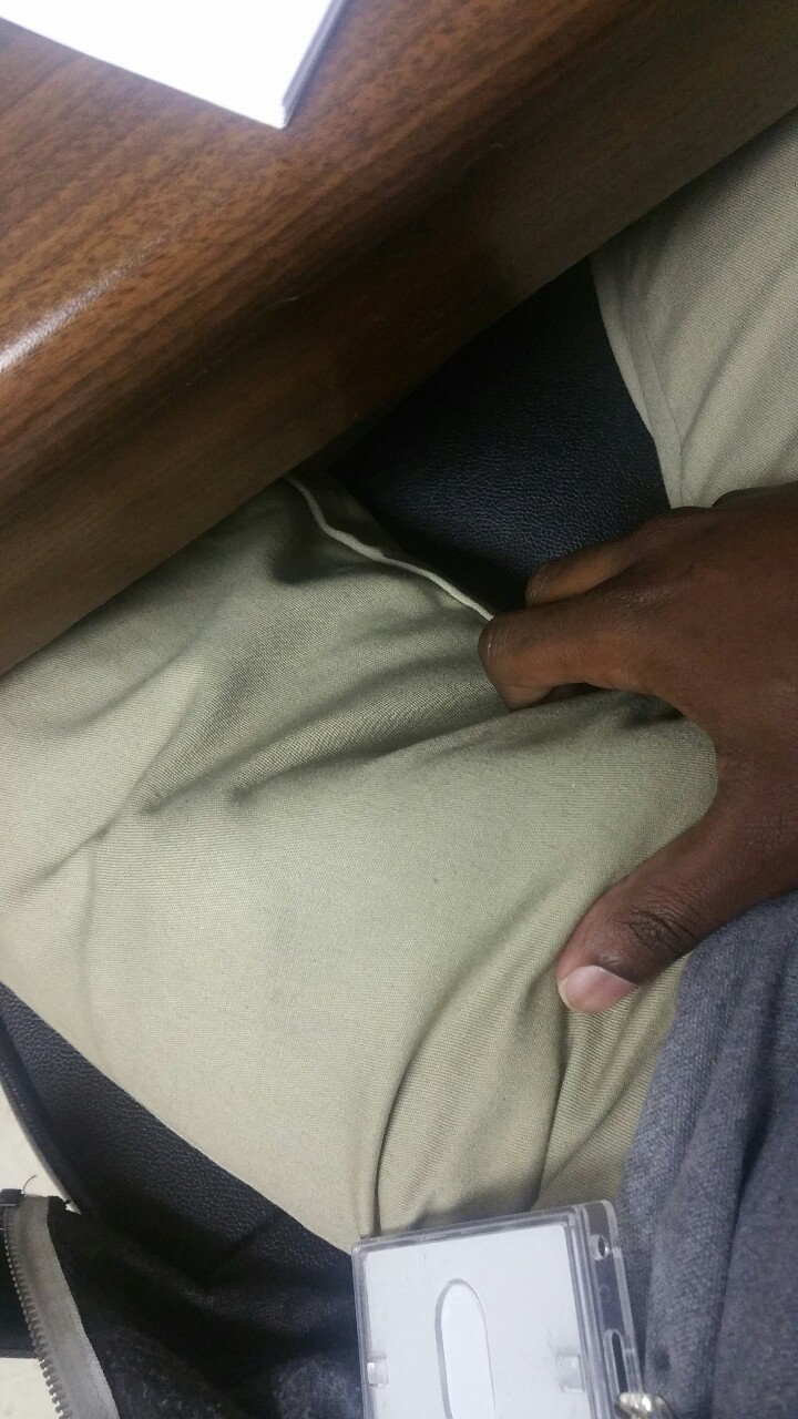 chocpoundcakes:  At #work hard as fuck #horny #morningwood #bbc #bigdickproblems