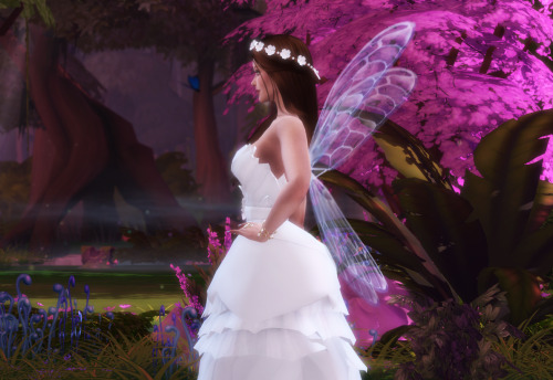 milusimblr:   Bridal Lookbook part 14 Dress, Wings, Bracelet, Hairstyle, Headband, Nails, Skin Pose 