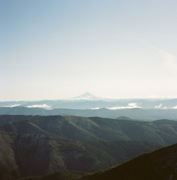 outofreception:  Mt. Hood,  from a hundred miles away. 
