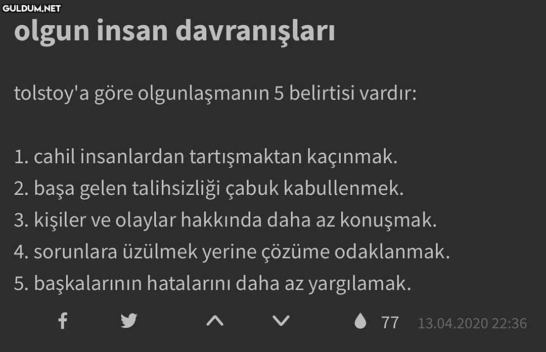 olgun insan davranışları...