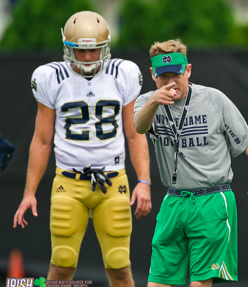 notashamedtobemen:  Austin Collinsworth wears football pants for Notre Dame. 