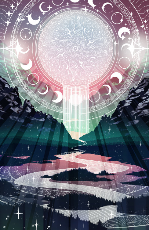 uselessmachine:and the two side by side….. love some good sun and moon imageryprint shop here