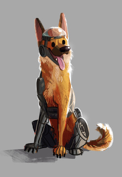 i-got-spurs:sorry I’ve been absent!here’s everyone’s favourite cyberdog from new vegas to make up for it