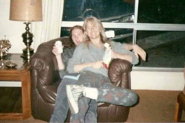 dust-cake-boy:  Layne Staley and Jerry Cantrell (circa. 1988 - 1989). 