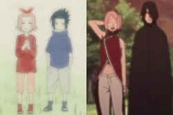 uchihasasukerules:  Sakura and Sasuke - Before and After