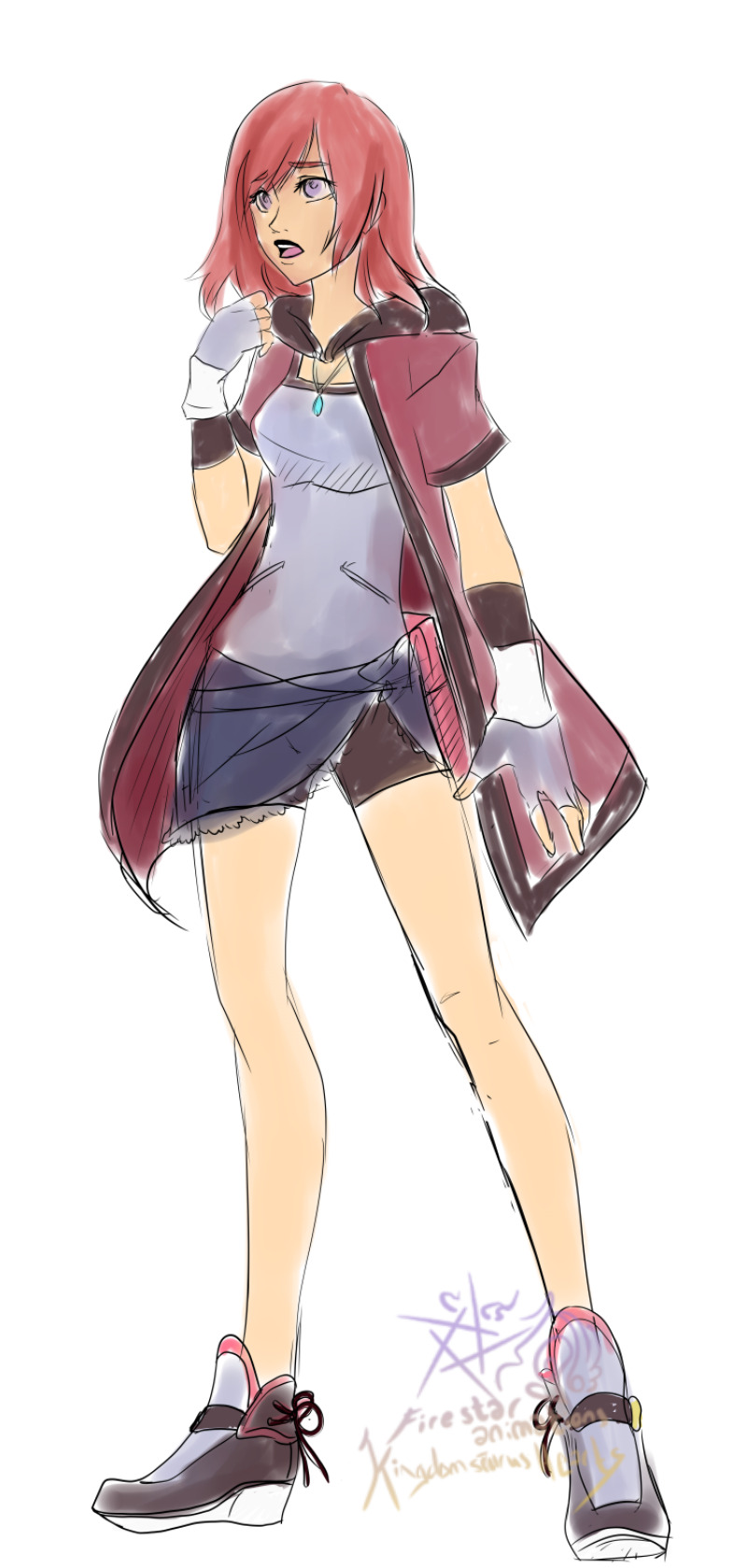 kingdomsaurushearts:  Finally jumping on that Kairi KH3 outfit bandwagon! Went for