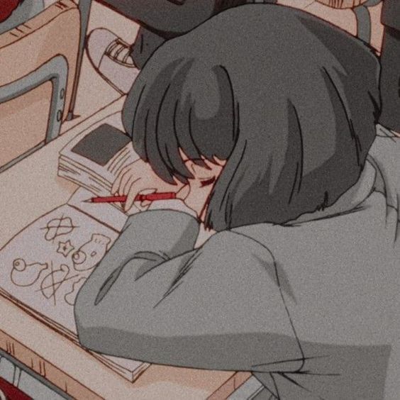 Download Aesthetic Sad Anime Girl Grey Background Wallpaper  Wallpaperscom