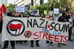 street-existentialist:  I was with my Antifa comrades at a Counter-Rally Against Nazis &amp; Racists  