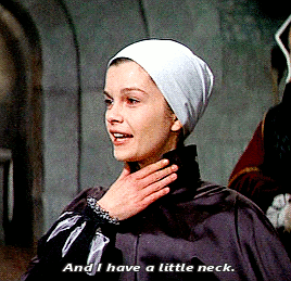 qweenmakers:The Tudors + Anne of the Thousand Days + ‘I have a little neck’ scene. (requested by ano