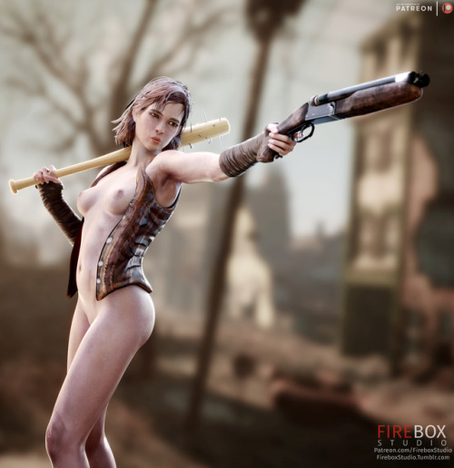 fireboxstudio: My Patreon <– Link New model going live at Firebox Studio and nothing other than the foul mouth arse kicking crazy chem addict known as Cait.  This is the first test render and putting the body rig through its paces and seeing how