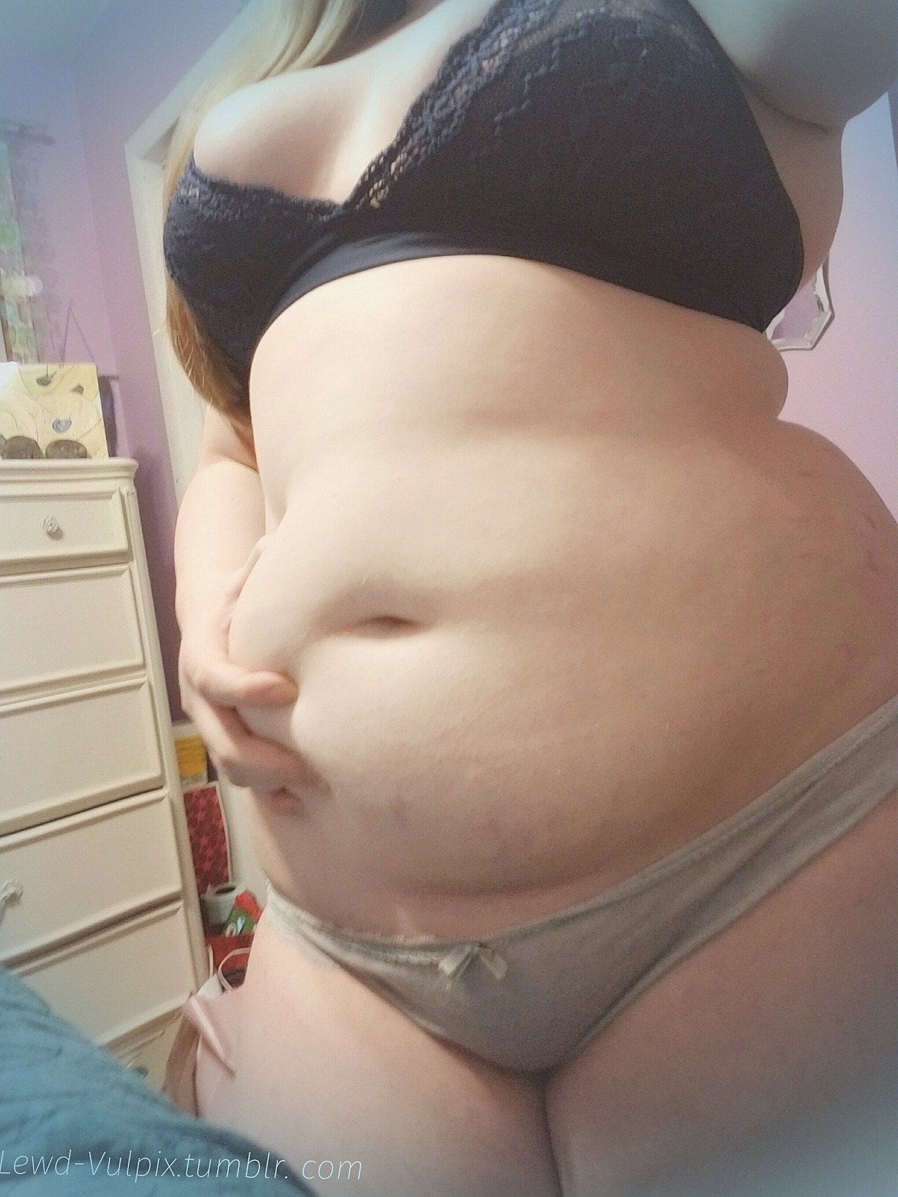 a-nocturnal-pudge:  lewd-vulpix: Who here likes cute squishy tummies? 💕   (Weight