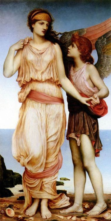 Venus and Cupid by Evelyn de Morgan, 1878.