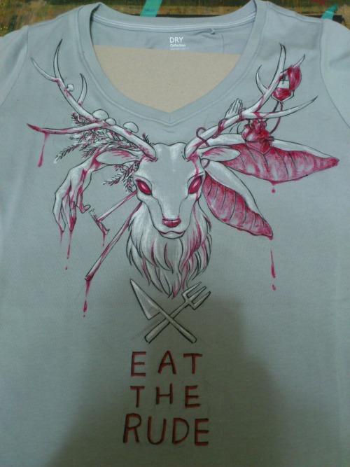 anhonestdrug:the-idea-of-us:merfology:cherryteddy:Hannibal T-shirt!You can buy by [Here]I don’