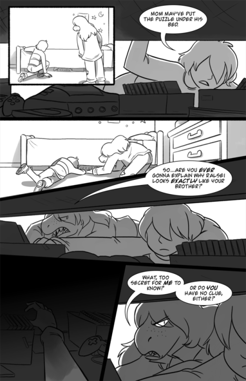 lynxgriffin: There’s something hiding under the bed… New part for Paper Trail! A fairly