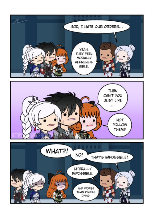 eunnieverse:Dumb_Orders.pngNormally I’d rub salt in the wound but I’ll be nice this time.This comic 