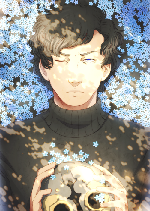 keycrash: there are 672 flowers in this drawing and i had to color all of them. all of them. anyway 
