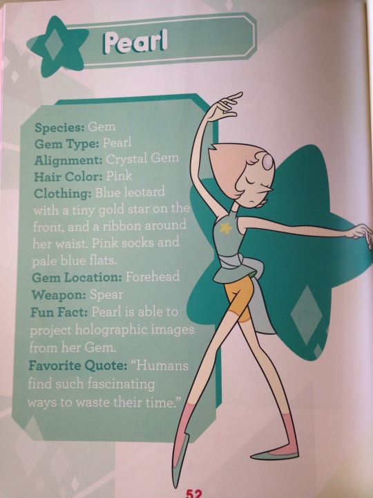 rataplani:      Here you go! (Reminder to all that Guide to the Crystal Gems is released internationally on October 6 and is currently out in Australia)    Pearl Bio Page!    Jasper’s Bio Page    The Second Page of Malachite’s two-parter!   Pics are