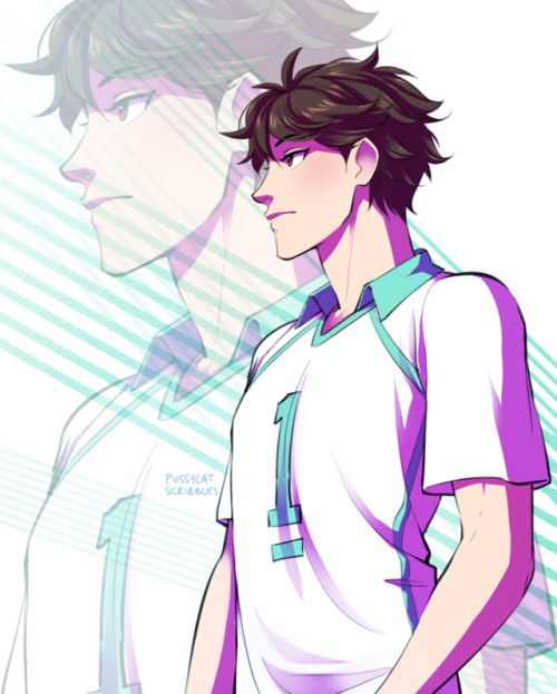 pussycat-scribbles - A rather belated birthday pic for Oikawa...