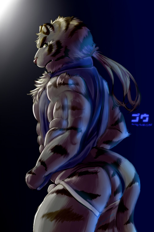 9kitsune:    【ケツ割れ注意】オリ虎「虎山 豪」 Artist: 虎吉   