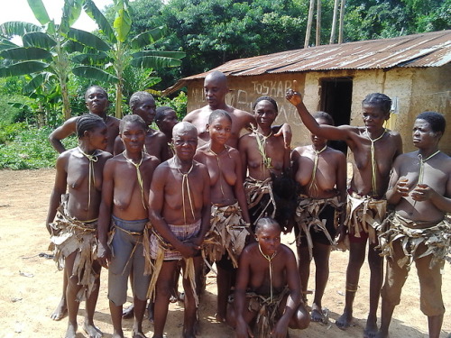 Cameroonian people from the village of Boura I, via Wikipedia.