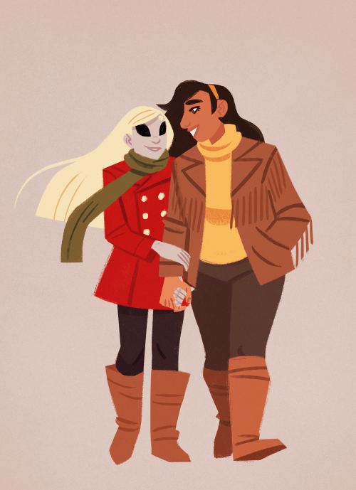 gremlint: A commission for @zal001 of characters from his webcomic which you can check out at @flotsam-harbour  ! Thanks again!! 