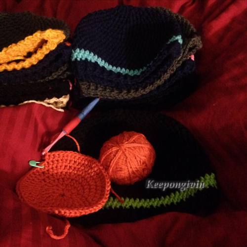 I started a new hat this morning. I am off to be one with my thoughts and get ready for the day.  #k