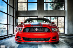 ford-mustang-generation:  Boss 302 Parking Garage Front View in HDR by RoryMad Studios on Flickr.