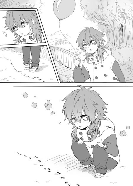 re-dmmd:  Nice uncle Trip and uncle Virus helping out little Aoba… why am I having a bad feeling about this…?By かく 