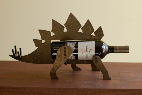 sosuperawesome:Wine-O-Saurs and Wine-o-Ceros, by Pete Betcher on Etsy
