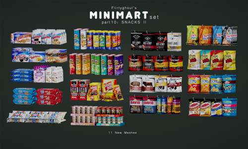 flirtyghoul:Minimart Set | Part 10: Snacks II (Early Access)Hi Everyone! This week I come with snack