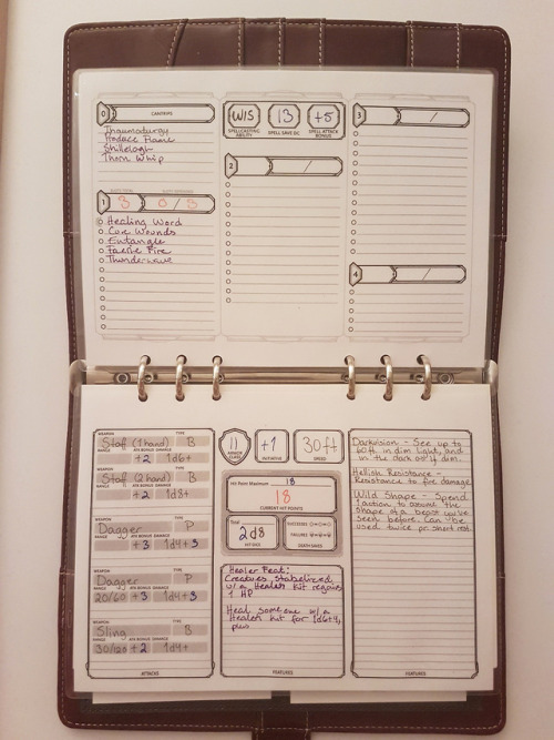 undead-potatoes: I finally finished my Book of Many Things! It’s a filofax style journal where