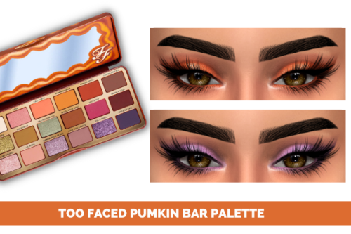                         TOO FACED PUMKIN BAR PALETTE11 colorsEyeshadow categoryHQ mod compatibleDOWN