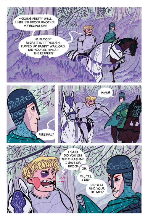 I made a queer arthurian comic! I’m super proud of it! You can get it, plus three other incredible b