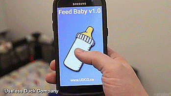 tastefullyoffensive:The Useless Duck Company’s new app-powered baby bottle robot. [full video]