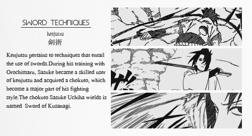 blondaime:  Uchiha Sasuke Techniques  