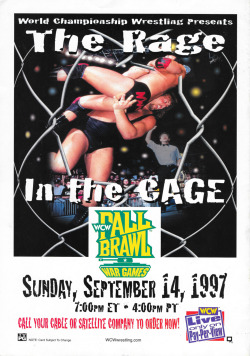 Wcwworldwide:  This Day In Wcw History: Wcw Fall Brawl: War Games Took Place In Winston-Salem,